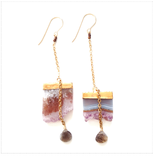 Karlita Designs' Mini Agate Amethyst Slices