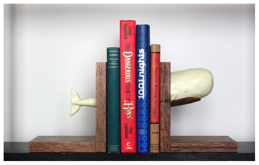 The Creature Den's White Whale Bookends